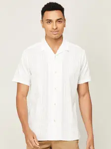 Melange by Lifestyle Opaque Vertical Striped Casual Shirt