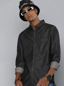 R.Code by The Roadster Life Co. R Code by The Roadster Life Co Men Pure Cotton Opaque Casual Shirt