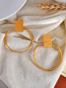 Silvermerc Designs Gold-Plated Circular Drop Earrings