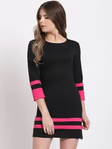 RIVI Striped Cotton Bodycon Dress
