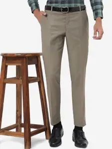 JADE BLUE Men Slim Fit Mid-Rise Formal Trousers