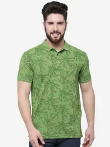 Greenfibre Tropical Printed Polo Slim Fit T-shirt