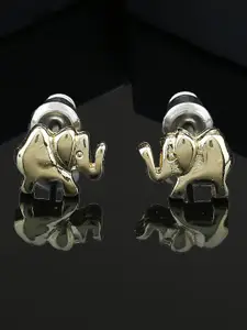 Estele Gold-Plated Animal Shaped Studs Earrings