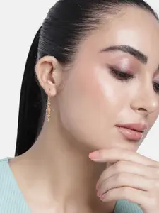 Estele Gold-Plated Geometric Drop Earrings