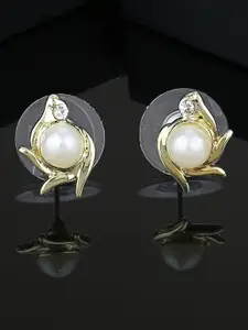 Estele Gold-Plated Classic Studs Earrings