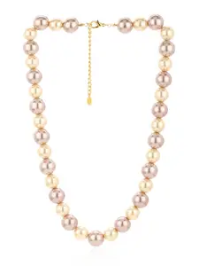 Estele Gold-Plated Stone Studded Necklace