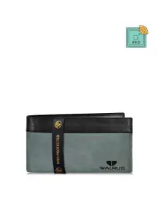 Walrus Men Printed Two Fold Wallet With RFID