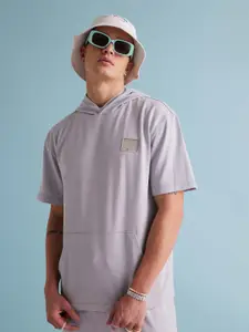 Muvazo Polo Collar Drop-Shoulder Sleeves T-shirt
