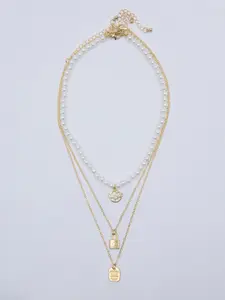 20Dresses Set Of 3 Lock Pendant Necklace