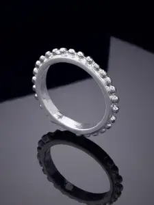 Estele Rhodium-Plated Finger Ring