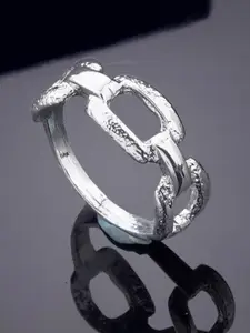 Estele Rhodium-Plated Finger Ring