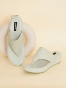 Sherrif Shoes Textured Comfort Heels