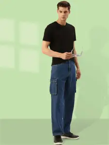 Bene Kleed Men Pure Cotton Relaxed Fit Cargo Jeans