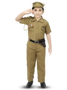 BAESD Boys Beige Shirt with Trousers