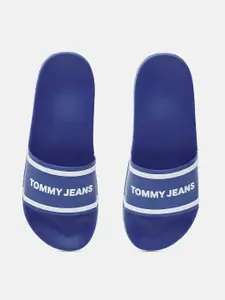 Tommy Hilfiger Men Brand Logo Print Rubber Sliders