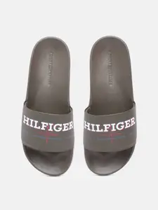 Tommy Hilfiger Men Brand Logo Printed Sliders