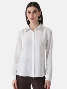 Kazo Embellished Collar Classic Opaque Casual Shirt