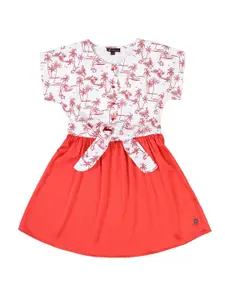 toothless Girls Floral Print Fit & Flare Dress