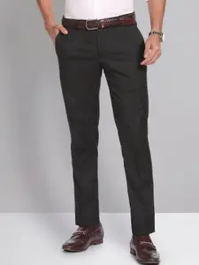 AD By Arvind Smart Waist Solid Formal Trousers
