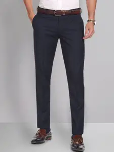 AD By Arvind Men Slim Fit Mid-Rise Formal Trousers