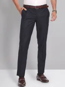 AD By Arvind Smart Waist Solid Formal Trousers