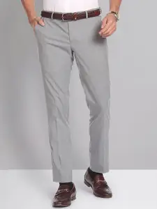 AD By Arvind Smart Waist Heathered Formal Trousers