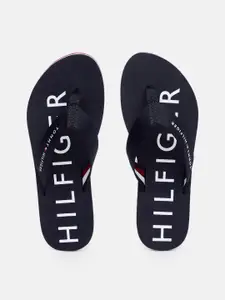 Tommy Hilfiger Women Brand Logo Printed Thong Flip-Flops