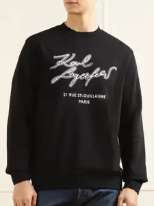 Karl Lagerfeld Typography Printed Sweatshirt