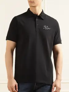 Karl Lagerfeld Men Printed Polo Collar T-shirt