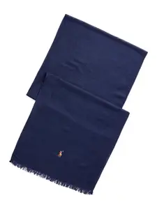 Polo Ralph Lauren Men Washed Logo Embroidered Scarves