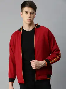VOXATI Stand Collar Regular Bomber Jacket