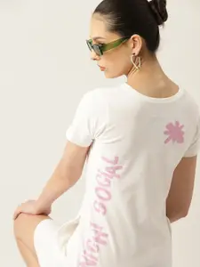 Kook N Keech Print Pure Cotton T-shirt Mini Dress