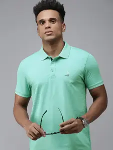 SPYKAR Solid Polo Collar Applique Slim Fit T-shirt