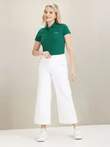 U.S. Polo Assn. Women Polo Collar Regular Fit T-shirt