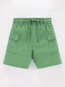 Ed-a-Mamma Boys Regular Fit Mid-Rise Cotton Shorts