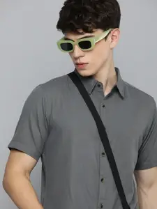 R.Code by The Roadster Life Co. R Code by The Roadster Life Co Solid Casual Shirt