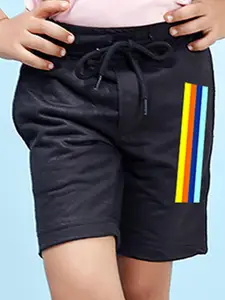 NUSYL Boys Graphic Printed Mid Rise Shorts