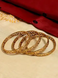 Fida Set of 4 Gold-Plated Bangles