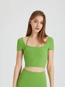 JC Collection Square Neck Crop Top