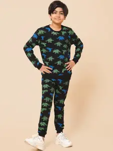 Alan Jones Boys Conversational Printed Tracksuit