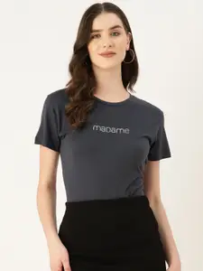 Madame Brand Logo Printed T-shirt