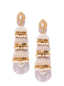 Anouk Gold-Plated Contemporary Jhumkas Earrings