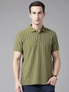Blackberrys Striped Polo Collar Slim Fit T-shirt