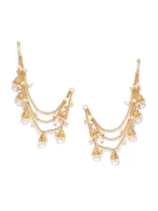 Anouk Gold-Plated Contemporary Ear Cuff Earrings