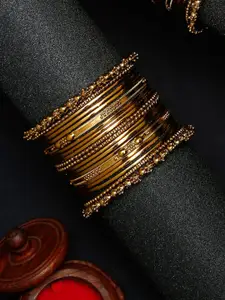 Anouk Set Of 20 Gold-Plated Bangles