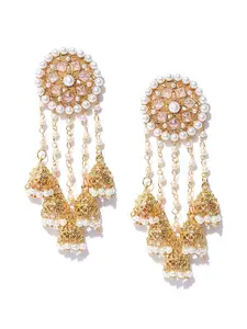 Anouk Gold-Plated Contemporary Jhumkas