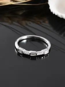 Voylla Sterling Silver Mothers Day Collection CZ Cocktail Ring