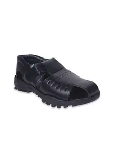 Ajanta Men Textured Shoe-Style Sandals