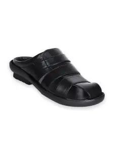 Ajanta Men Textured Shoe-Style Sandals