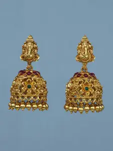 Diksha collection Dome Shaped Jhumkas Earrings